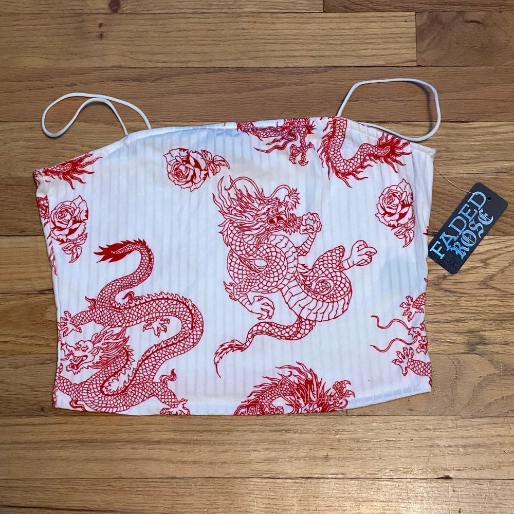 Chinese Dragon Croptop